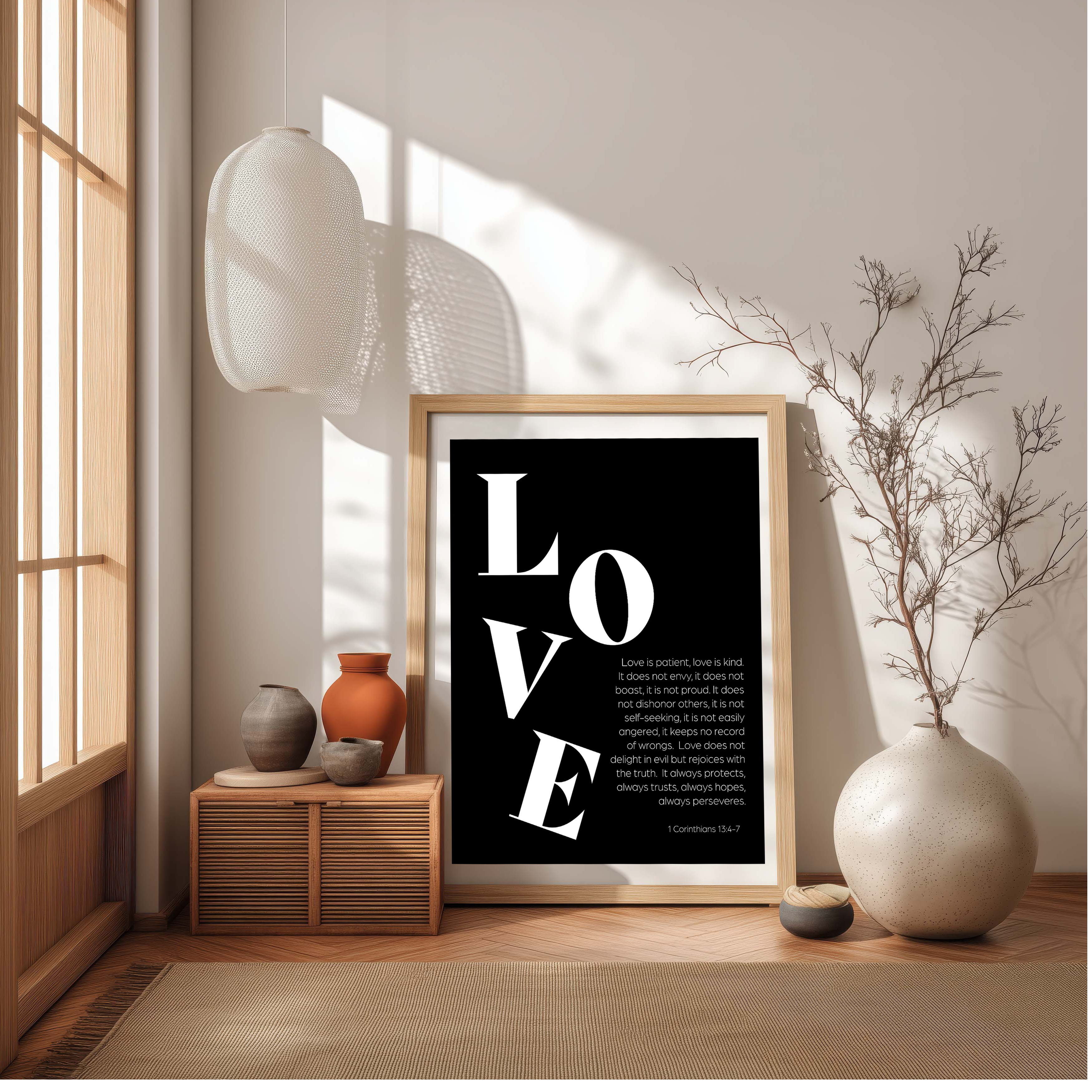 LOVE Modern Typography Digital Print