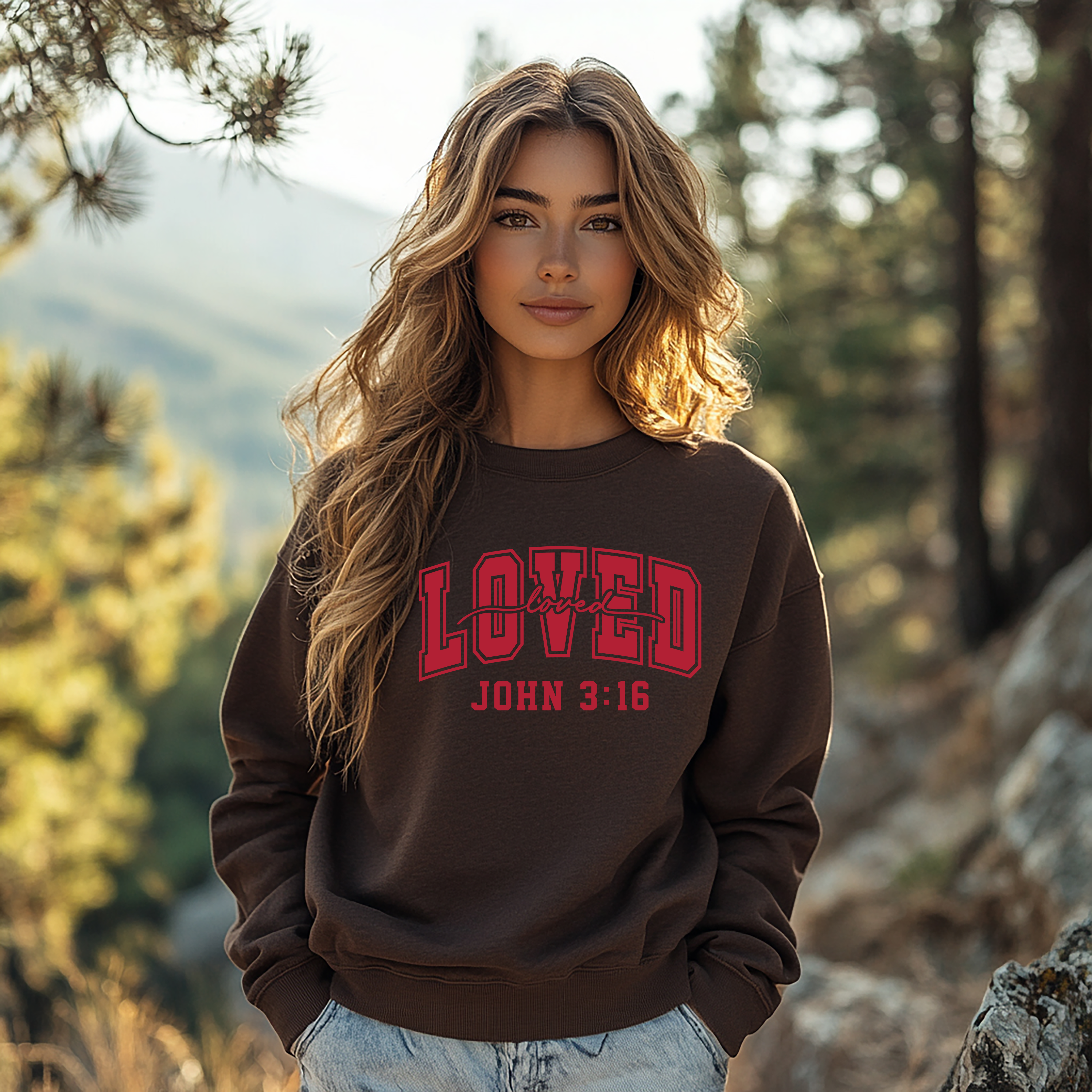 John 3:16 Loved Sweatshirt
