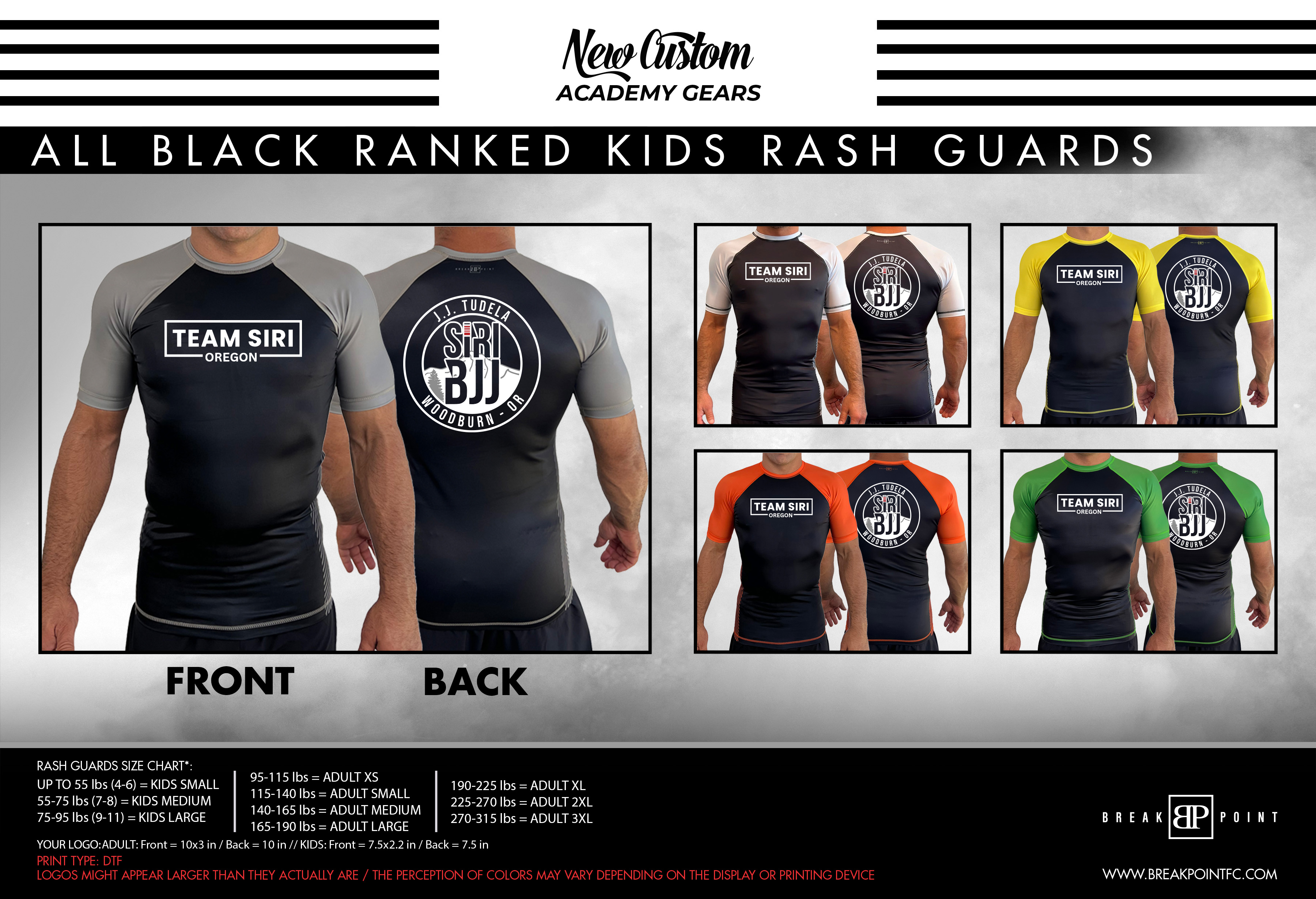 Kids Ranked Short Sleeve Rashguards