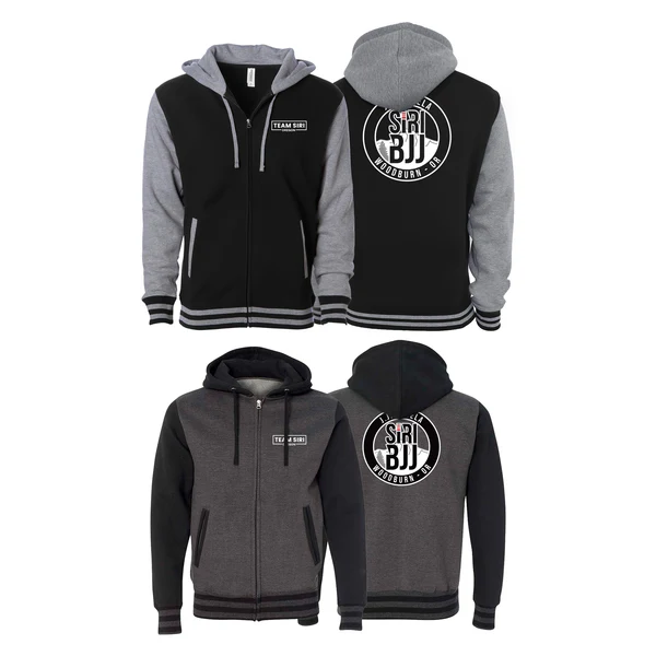 Siri Brazilian Jiu-Jitsu Woodburn Academy Varsity Zip-Up Hoodies B