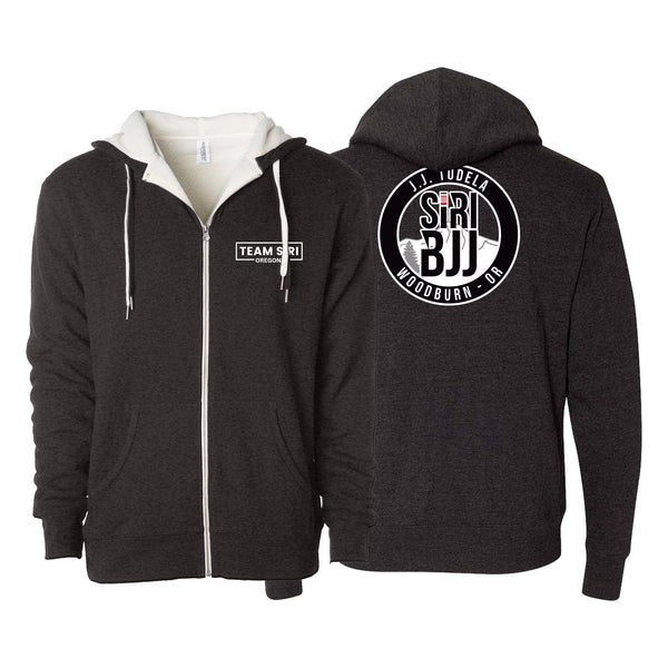 Siri Brazilian Jiu-Jitsu Woodburn Academy Sherpa Lined Zip-Up Hoodie B