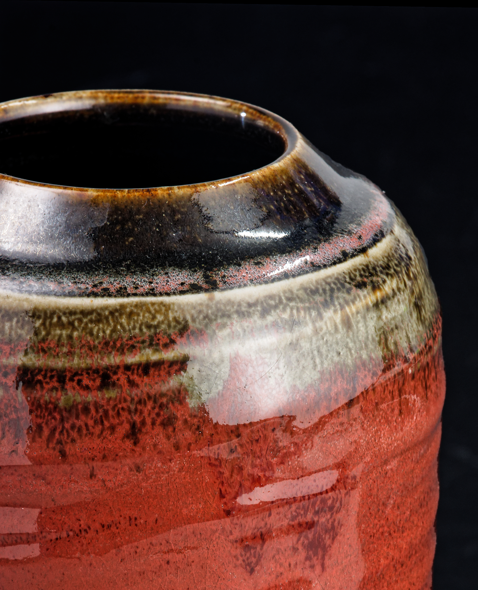 Vase en grès blanc hauteur 17 cm