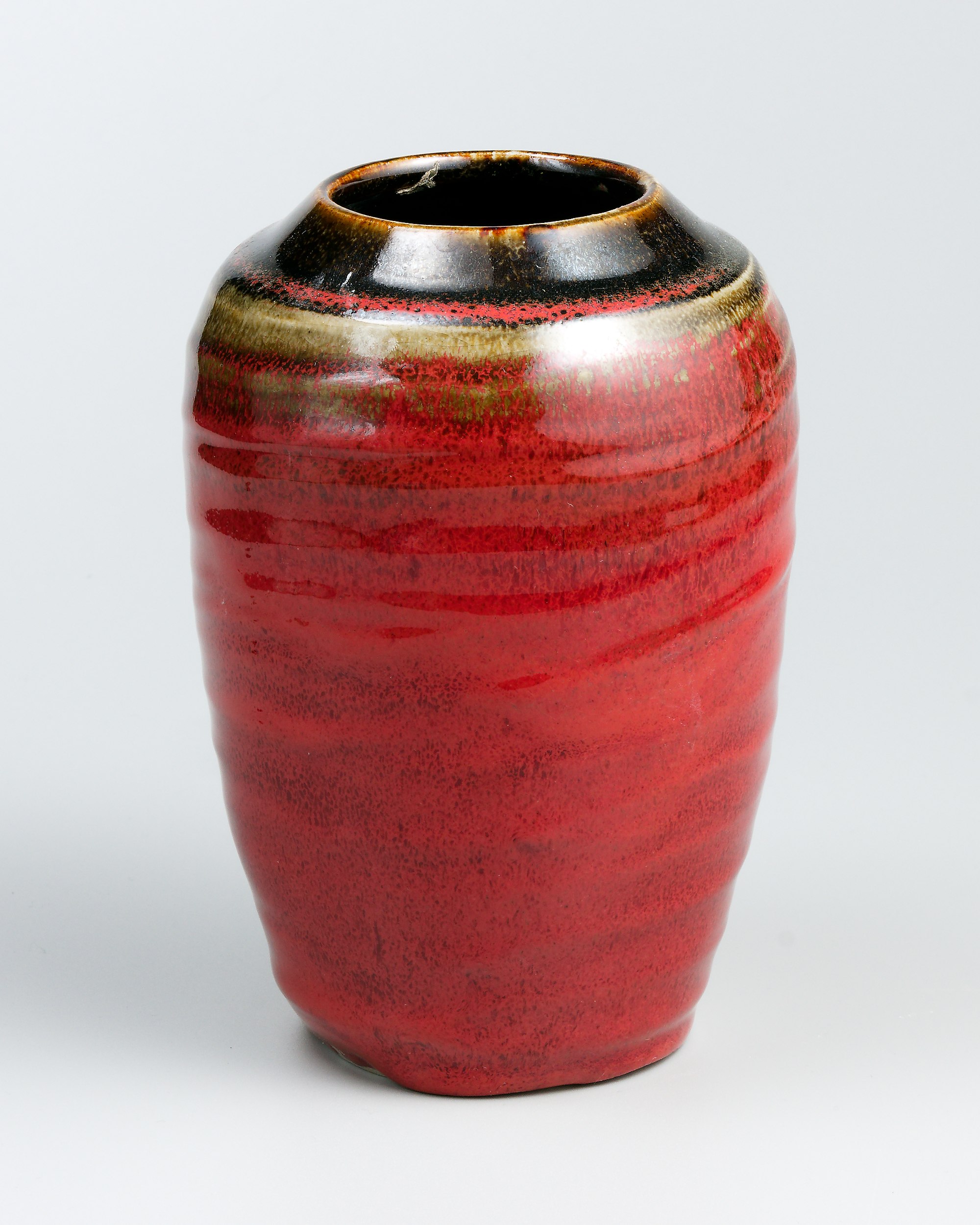 Vase en grès blanc hauteur 17 cm