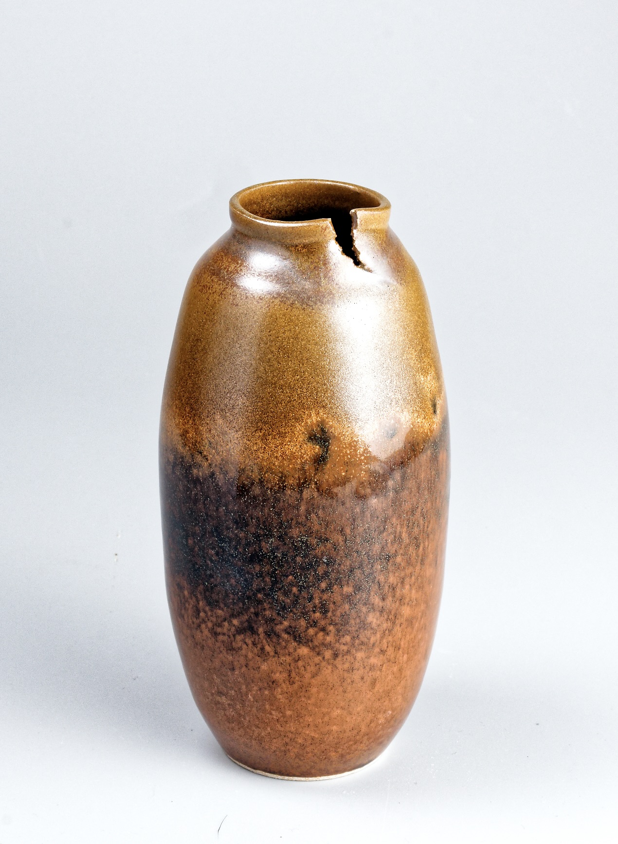 Vase en grés blanc hauteur 20 cm