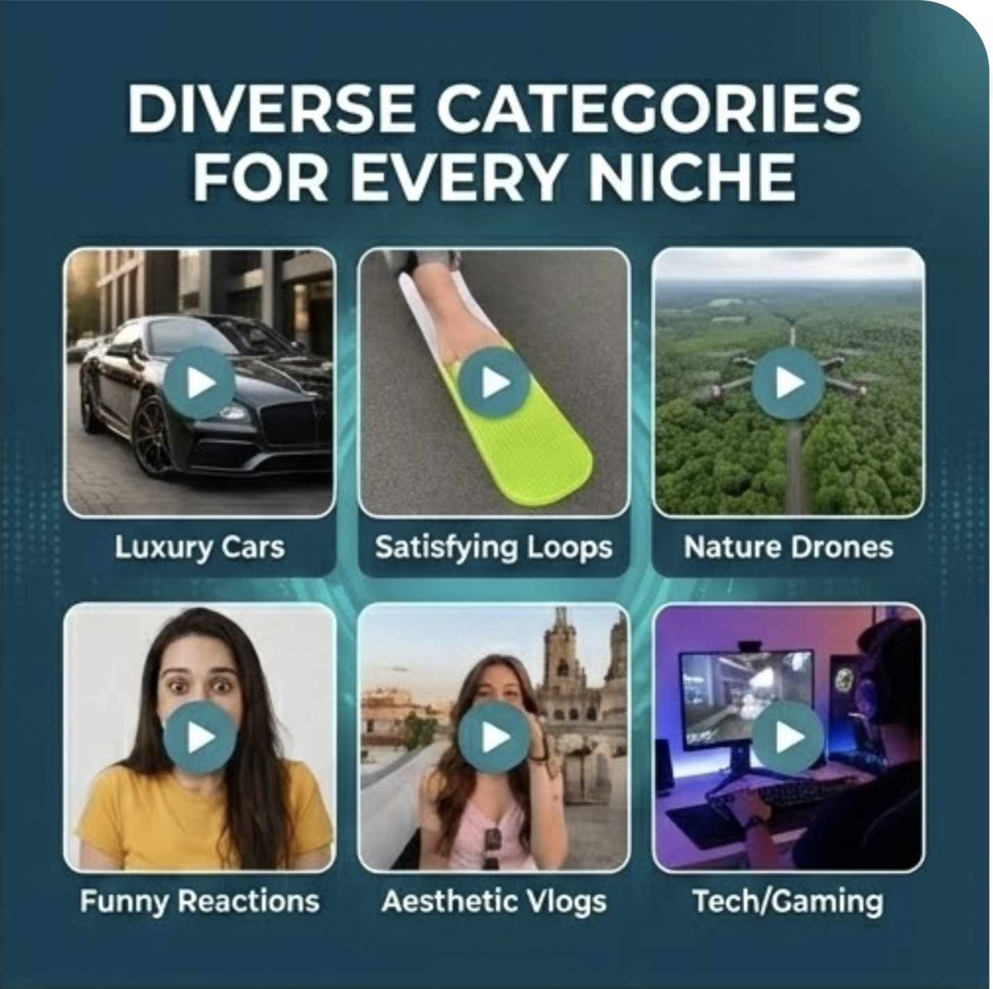 1000+ Viral Video Hooks & Stock Footage Bundle | For Reels & Shorts