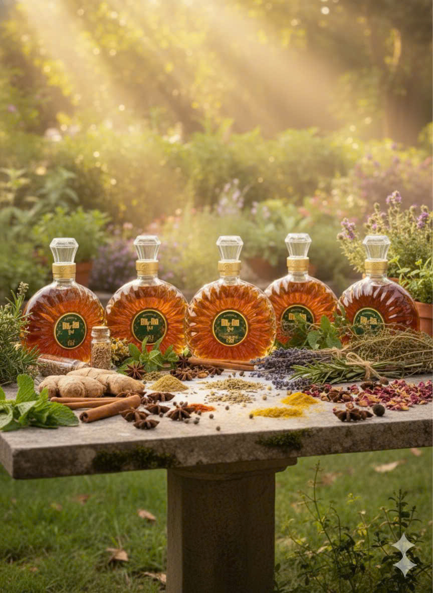 Rượu Thảo Mộc Đào Hoa Tửu Thùng 5 Chai