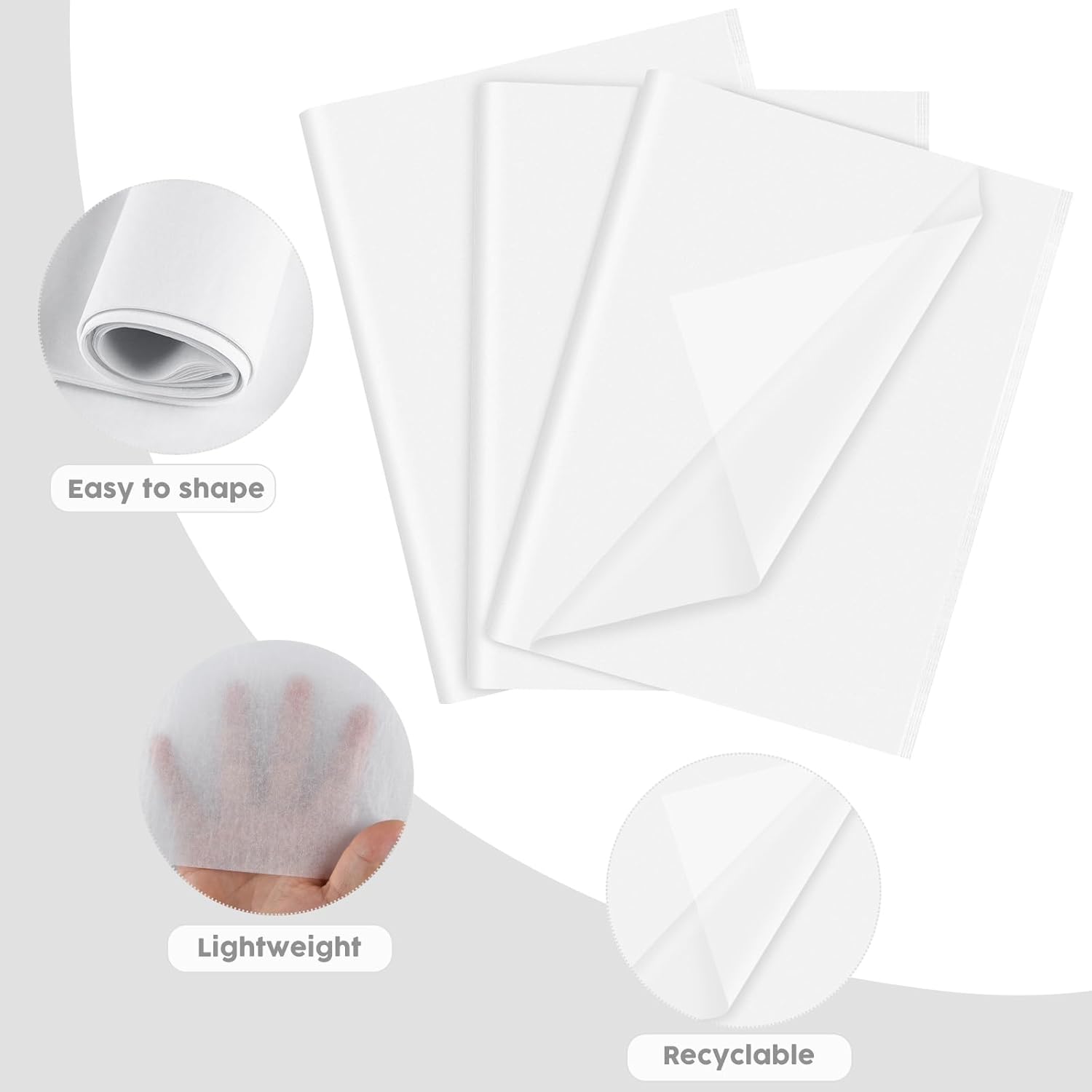 Sheets White Tissue Paper