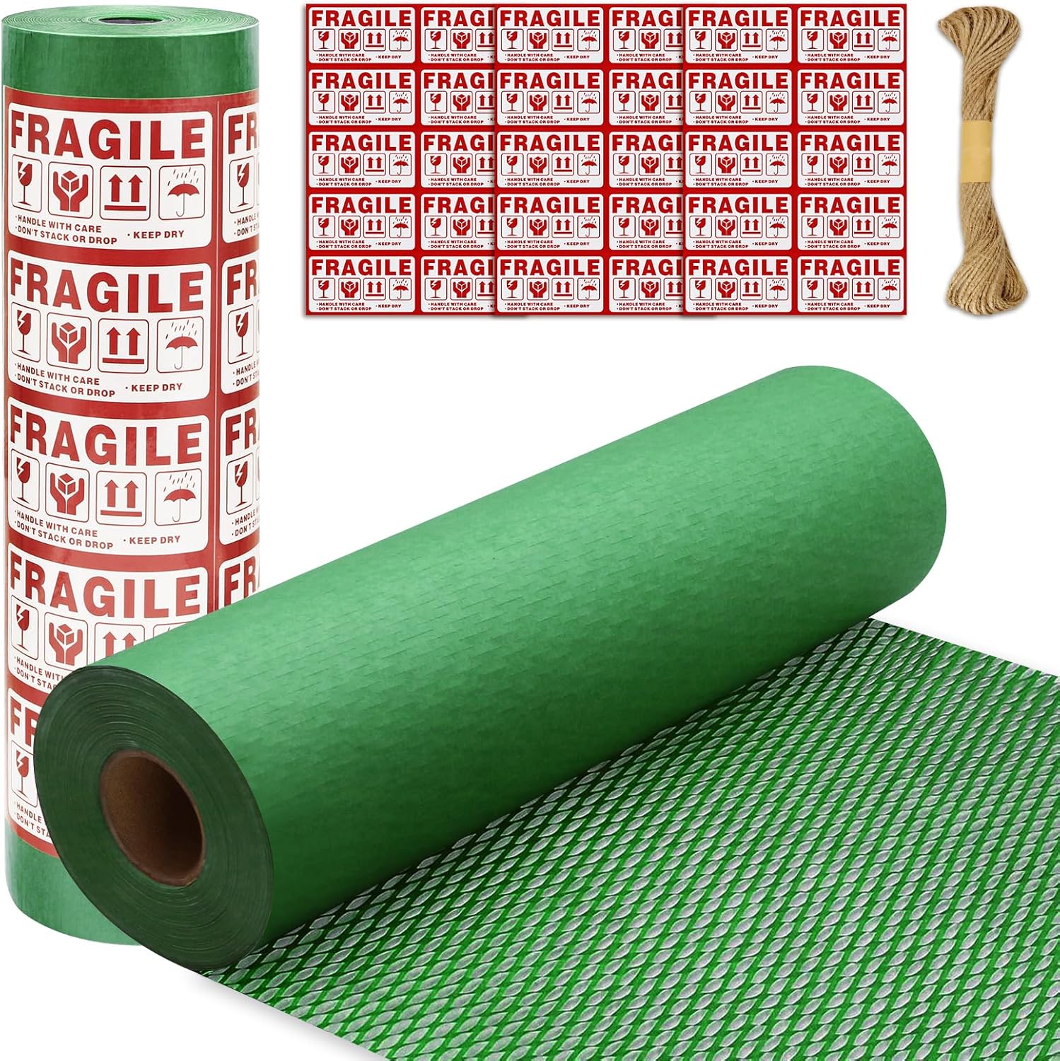 green Honeycomb Packing Paper