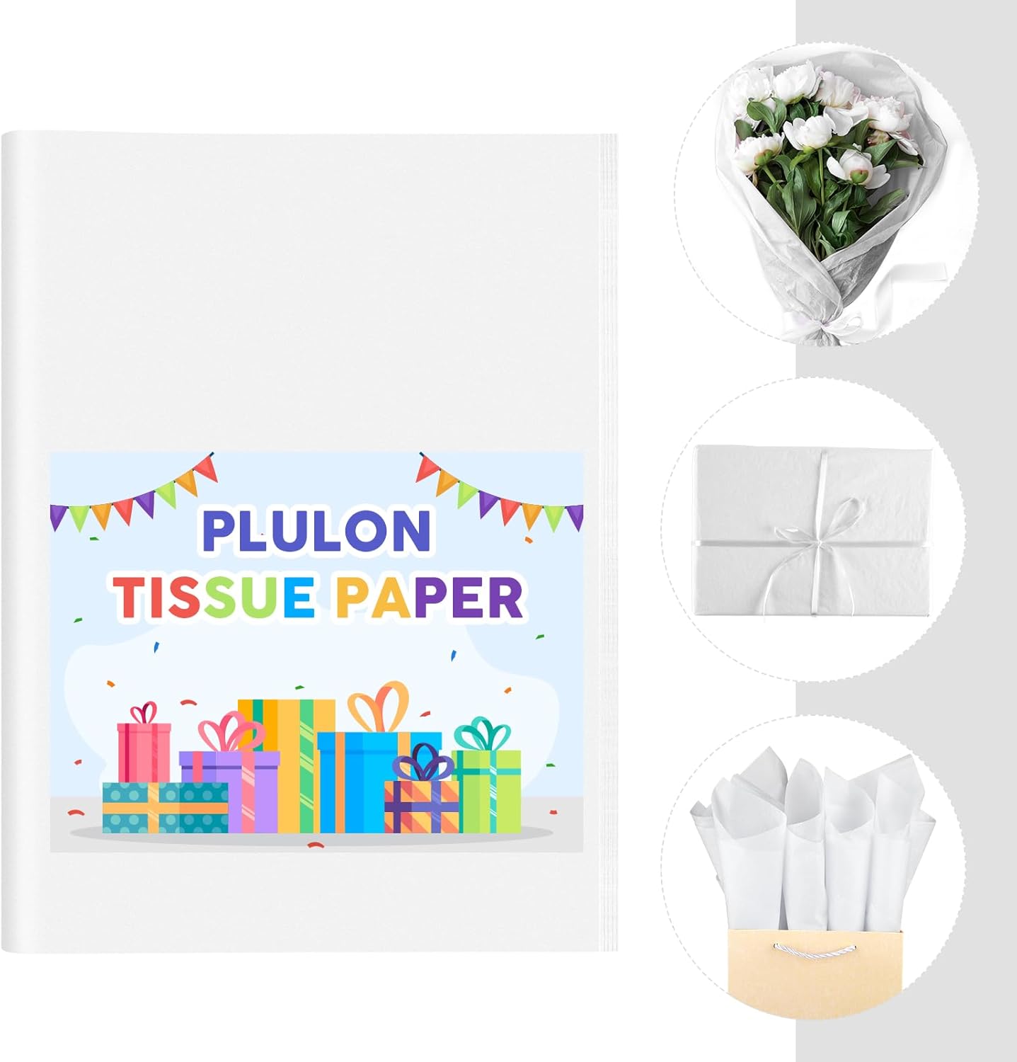 Sheets White Tissue Paper