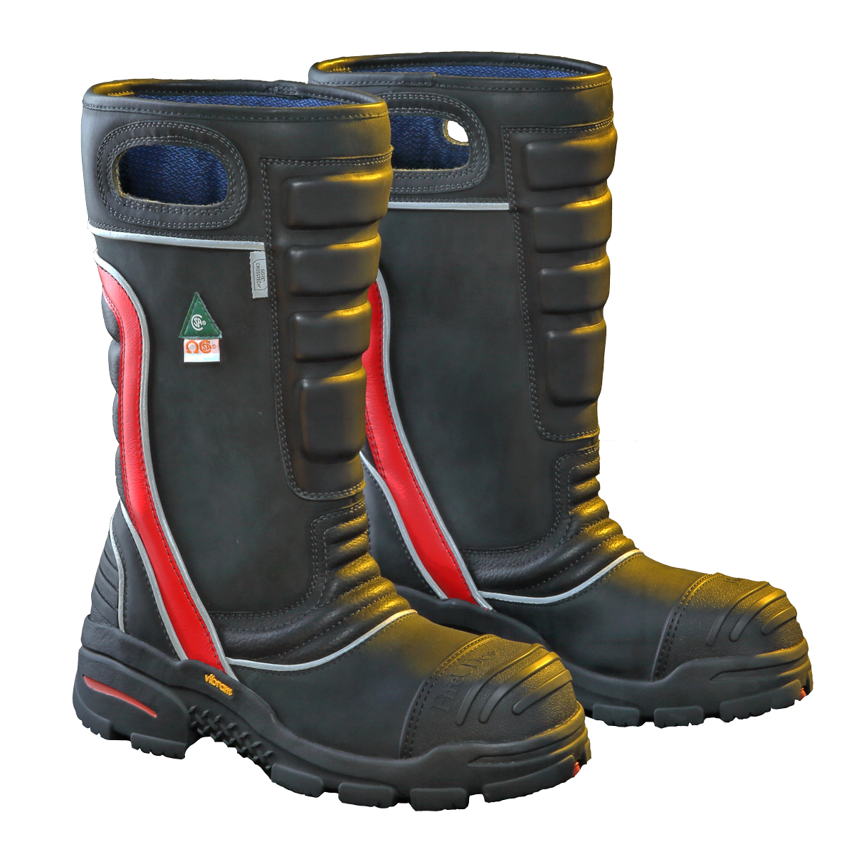 fier-dex Boots, 9.5-XW Red Leather Structural