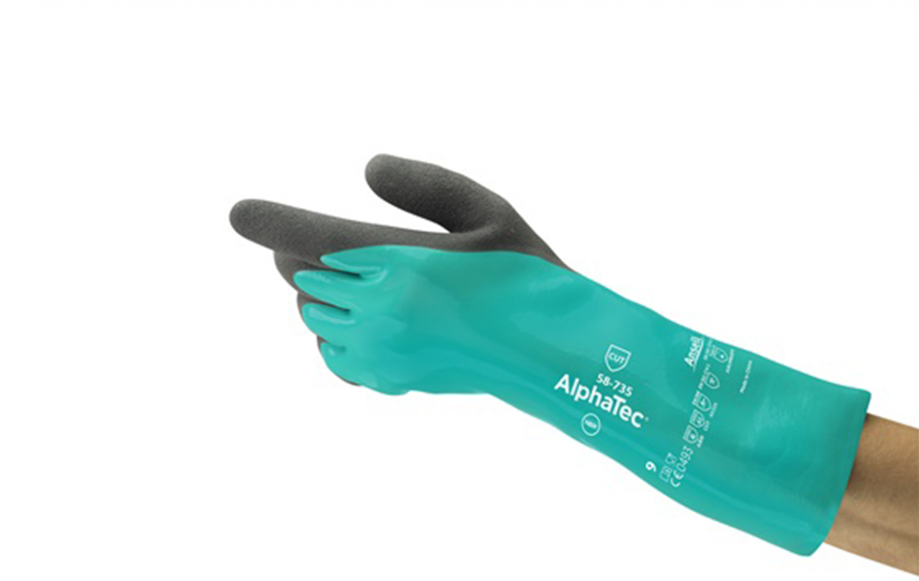 ANSELL GLOVE | ALPHATEC 58-735 Advanced chemical and cut protection