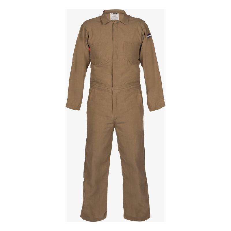 Nomex IIIA 4.5 oz.FR Coveralls FR Zipper & FR Thread with 1inch FR Reflective Tape – S1912(NM)-KHAKI