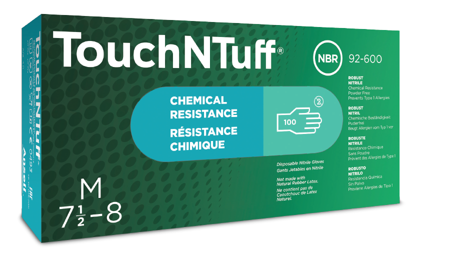 Disposable gloves for chemical lab TouchNTuff® 92-600