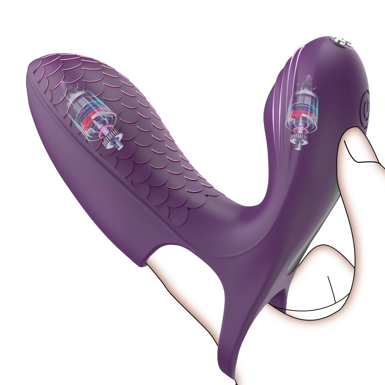 TOYYR164 - Dual Motor Finger Vibrator – USB Rechargeable Personal Massager