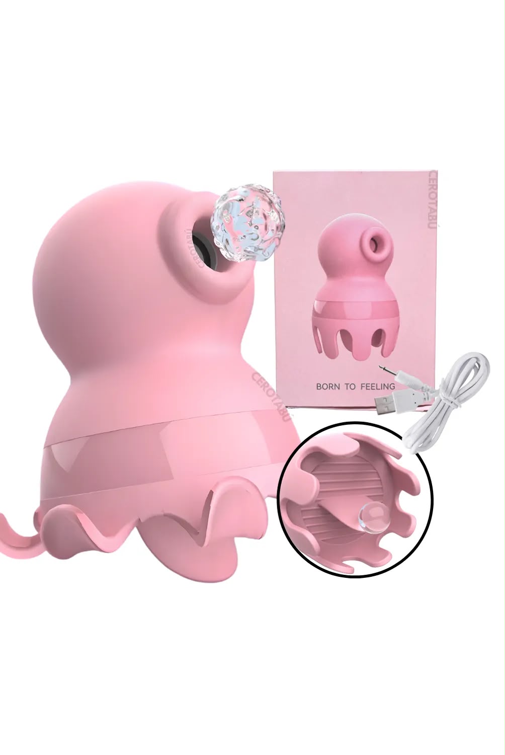 TOYYR362 - Pig Mini Vibrator with Licking Motion – Rechargeable Clitoral Massager