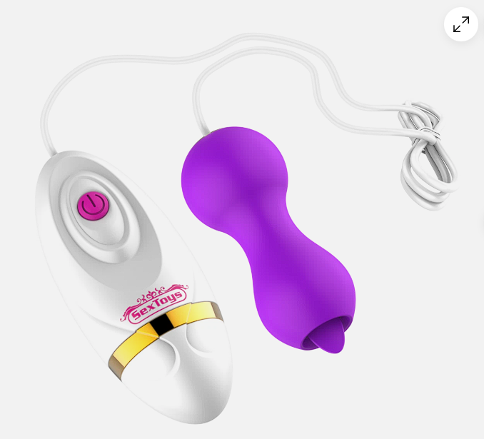 TOYYR380 - USB Rechargeable Jumping Egg Vibrator with Licking Clitoral Stimulator