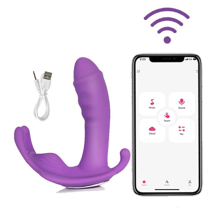 TOYYR533 - App-Controlled Wearable Butterfly Vibrator – USB Rechargeable Bluetooth Personal Massager