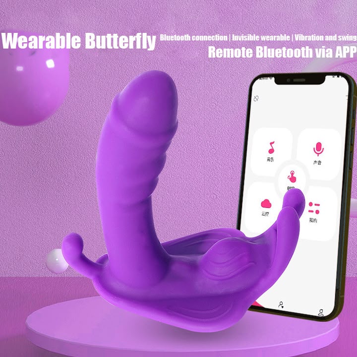 TOYYR533 - App-Controlled Wearable Butterfly Vibrator – USB Rechargeable Bluetooth Personal Massager
