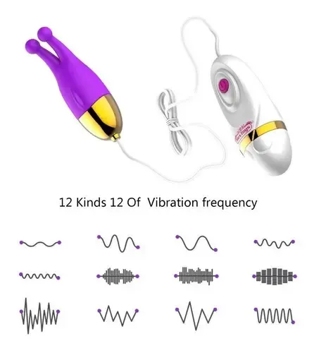 Mini Remote Control Jumping Egg Vibrator with Wired Clitoral Stimulator