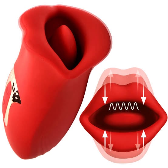 TOYYR398 - Red Mouth Vibrator – USB Rechargeable Clitoral Massager