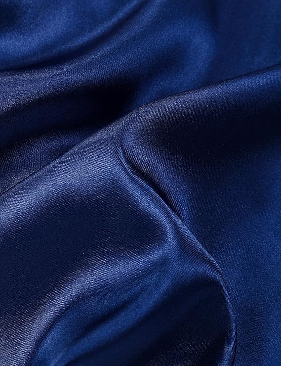 DIPUG Girls Satin Pajamas Long Sleeve Sleepwear Set Silky Feel Pjs for Kids Ages 4 to 13