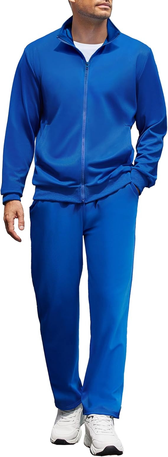 COOFANDY Men's Tracksuits Casual Sweatsuit 2 Piece Full Zip Athletic Jogging Suit Sets Sport Sweat Suit