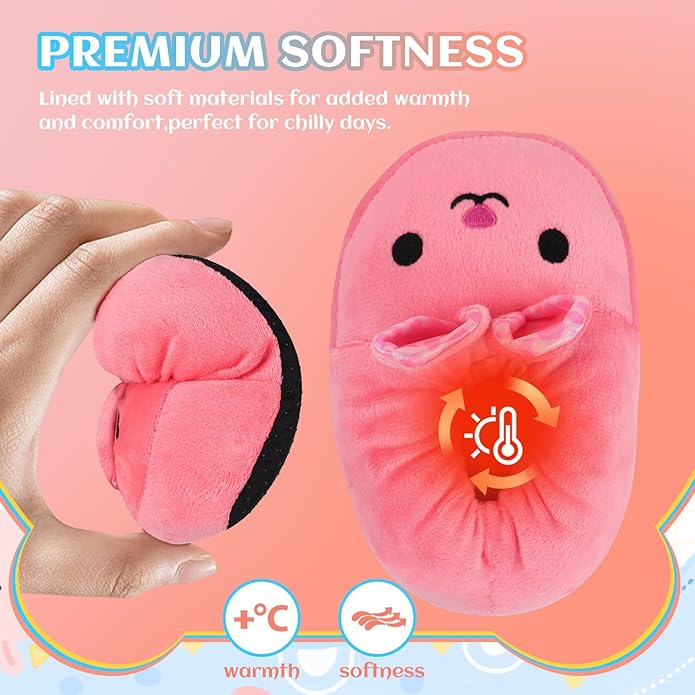 Guyarns Unisex Toddler Slippers,Girls Boys Christmas Slippers Little Big Kids Plush Warm House Shoes Bedroom Cute & Cozy Indoor Shoes