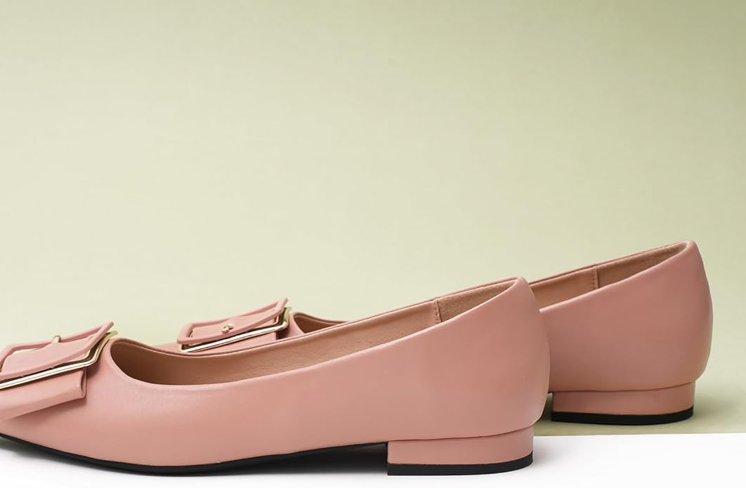 C.Paravano Women's Flats | Pointed Toe Ballet Shoes | Work Shoes for Women | Comfortable Flats