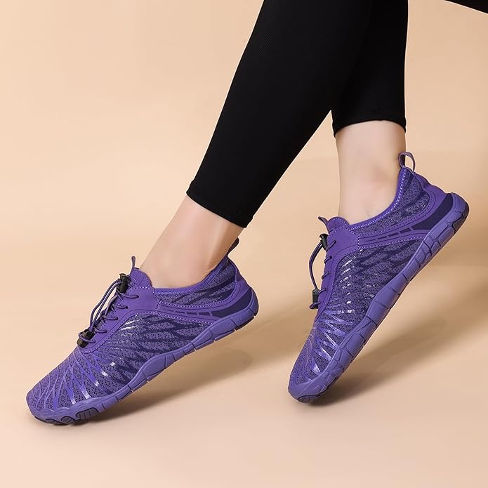 Hike Barefoot Shoes for Women Men Breathable & Non-Slip Athletic Footwear Wide Toe Water Shoes,Designed for Walking,Running&Swimming