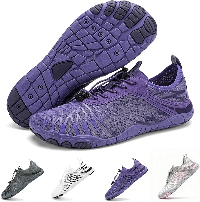 Hike Barefoot Shoes for Women Men Breathable & Non-Slip Athletic Footwear Wide Toe Water Shoes,Designed for Walking,Running&Swimming