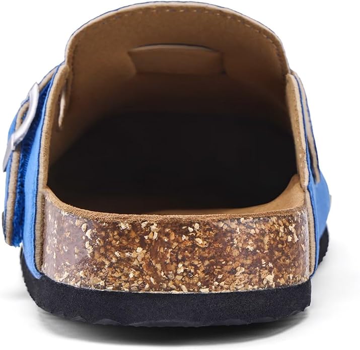 Torotto Kids Clogs Cork Footbed Slippers Arch Support Potato Shoes with Adjustable Buckle for Boys Girls