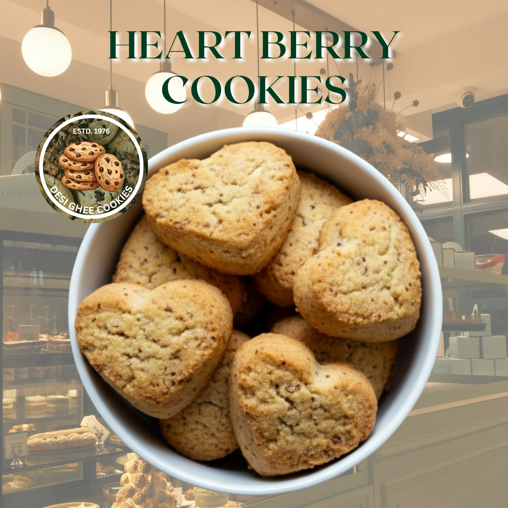Heart Berry Cookies