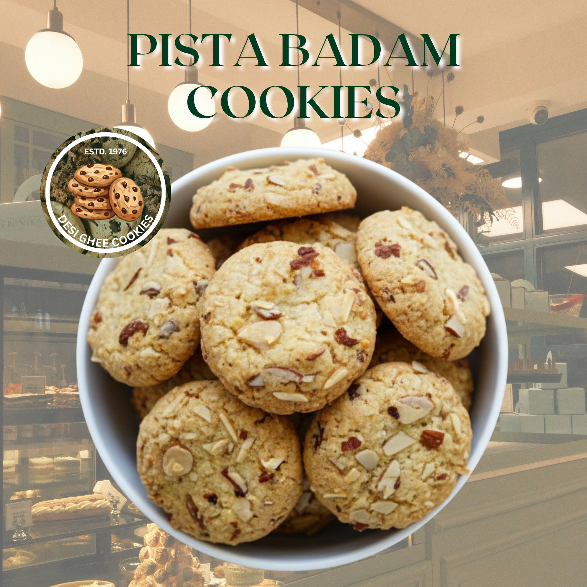 Pista Badam Cookies