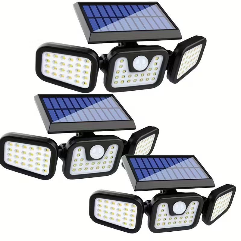 3 têtes lumière murale LED rotative