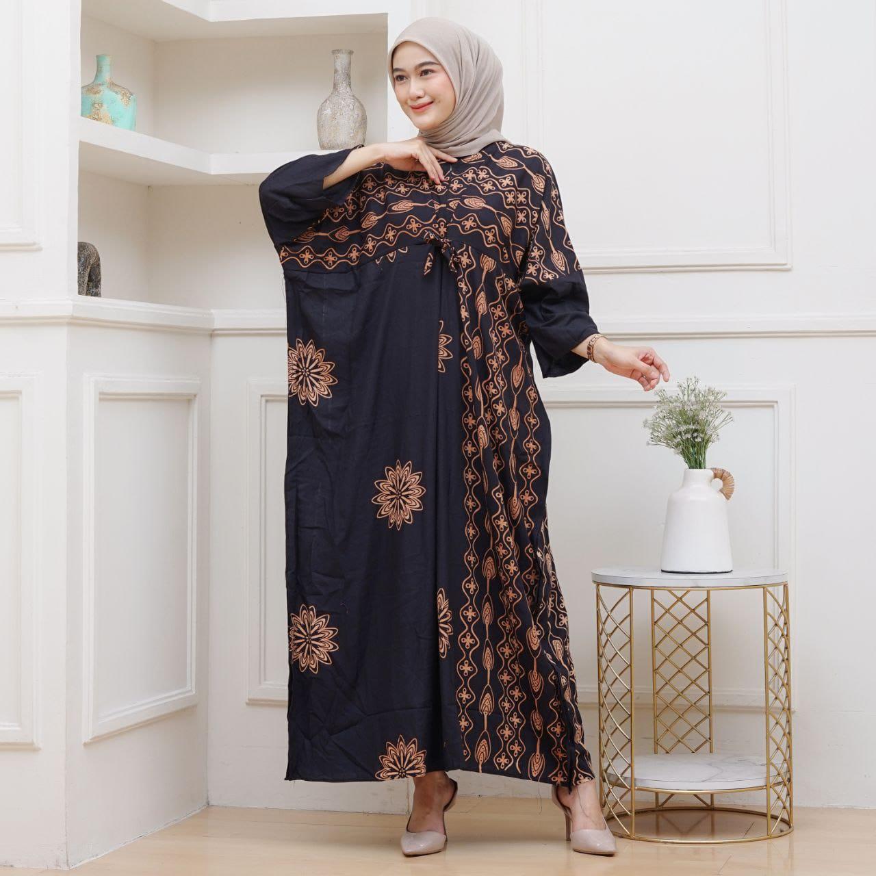 Gamis Batik Ungu