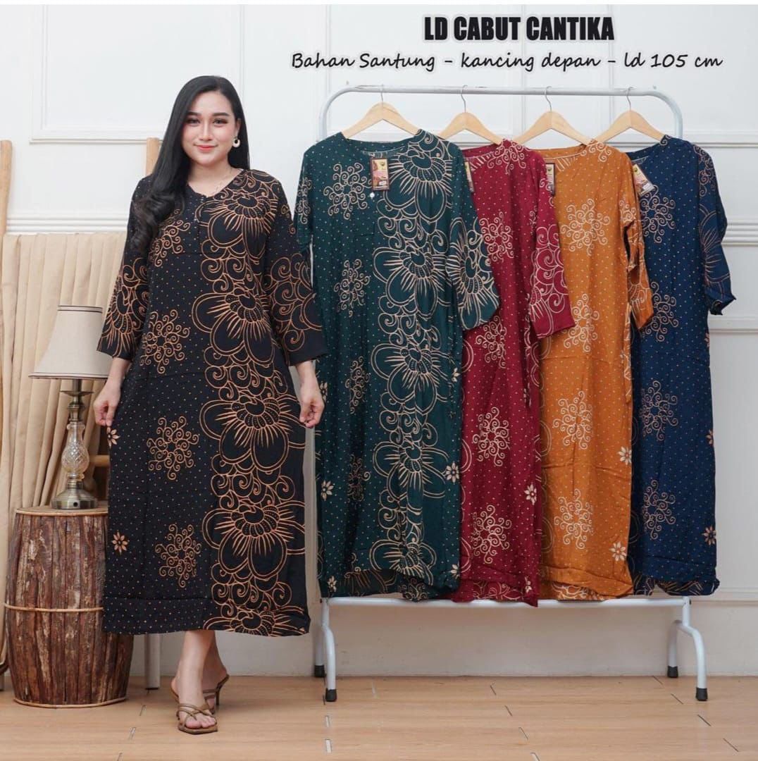 Gamis Cantika Motif Bunga
