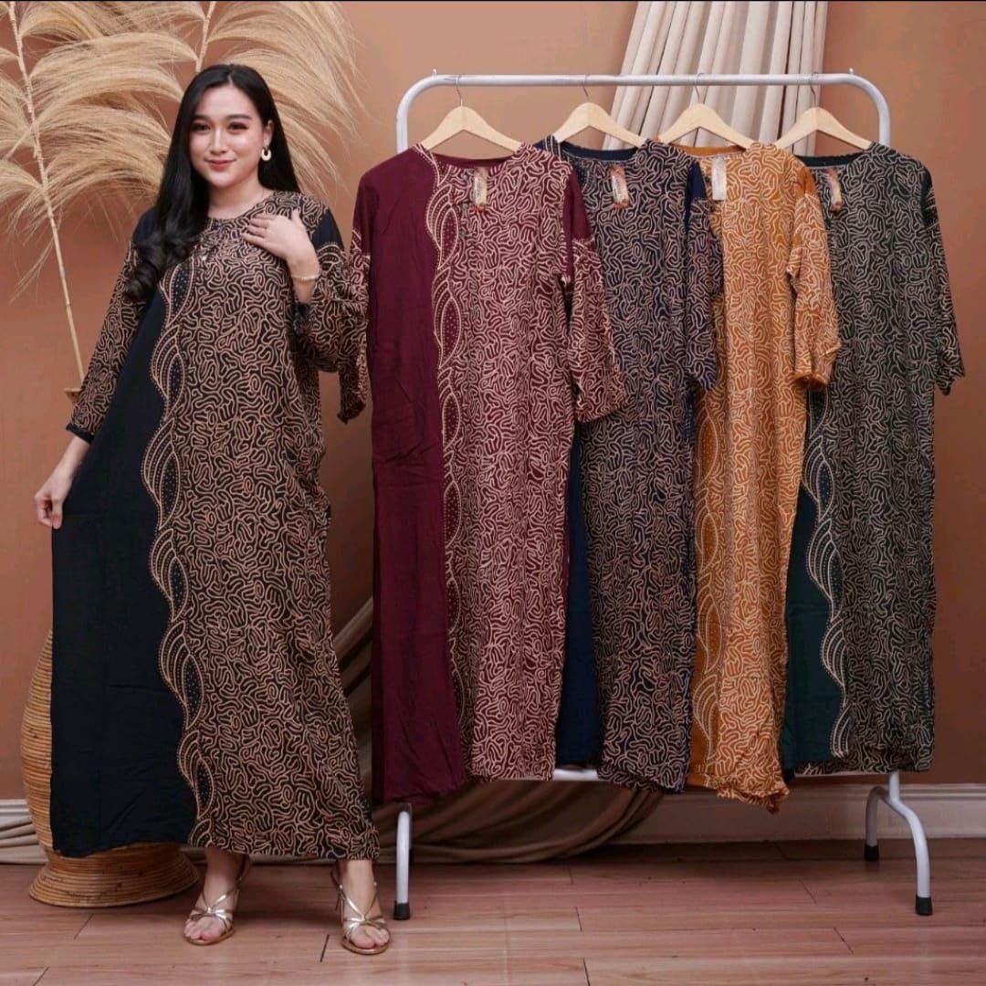 Gamis motif abstrak