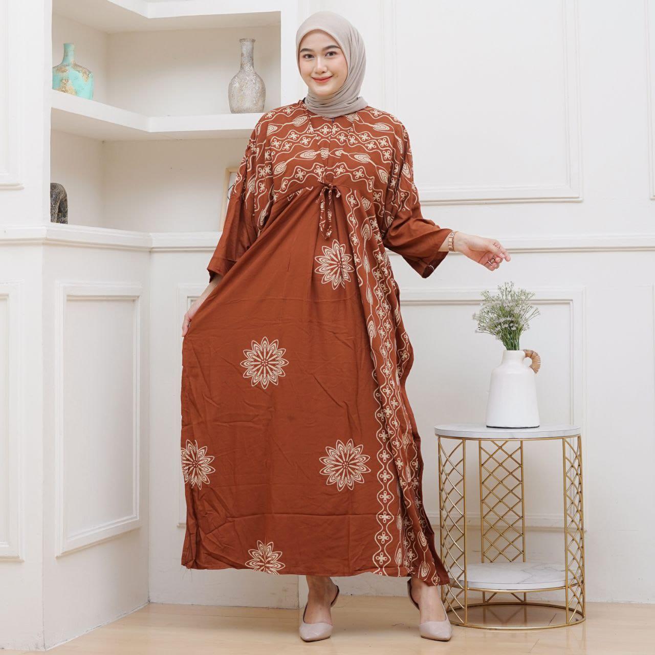 Gamis Batik Ungu