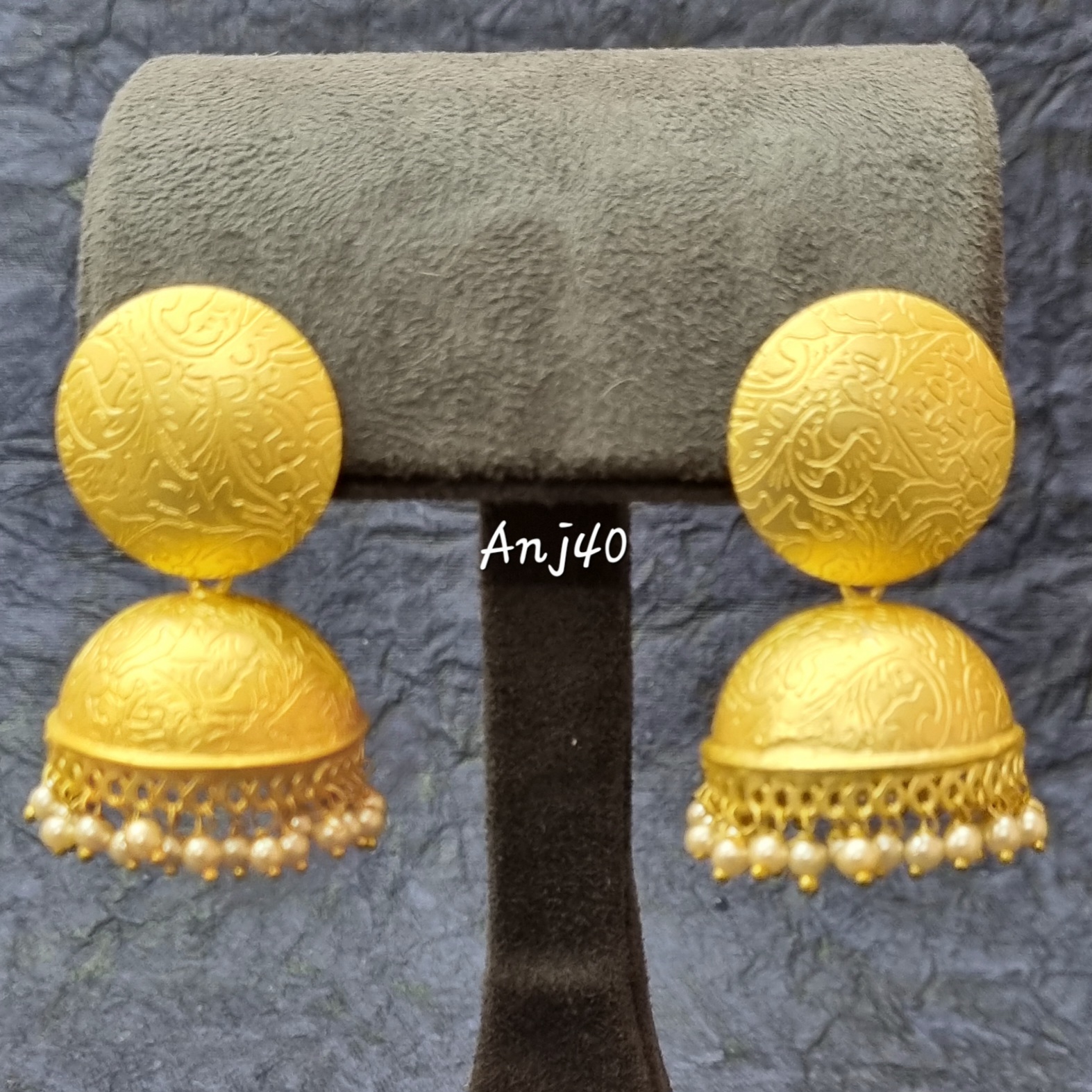 Gold Plated Jhumka Earrings