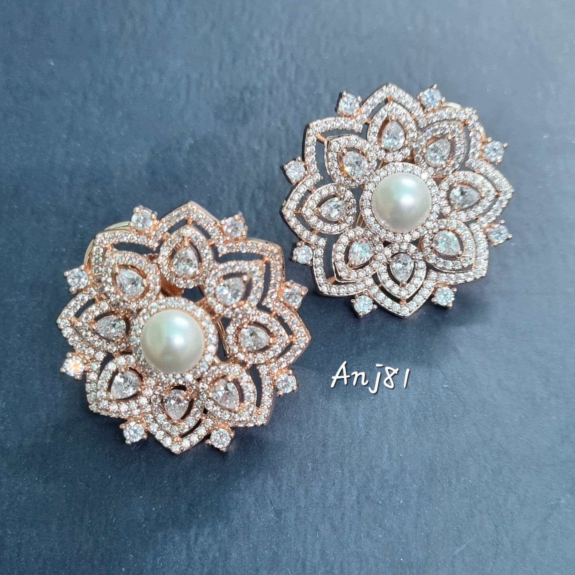 Elegant Pearl Stud Earrings