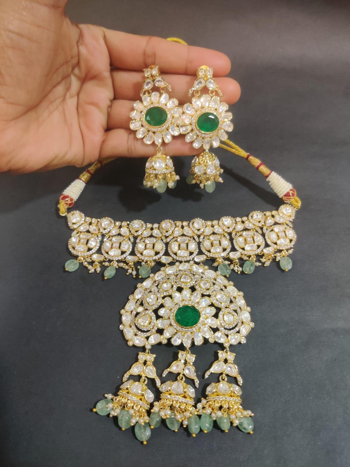 Traditional Kundan Choker Necklace Set