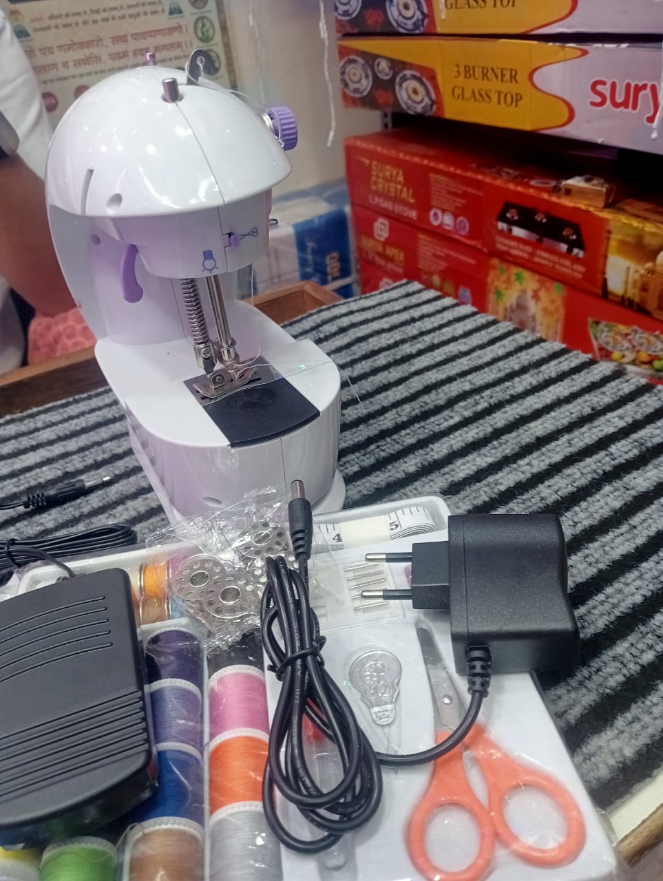 JT LAKSHMI PARTABLE SEWING MACHINE WITH SEWING KIT FREE