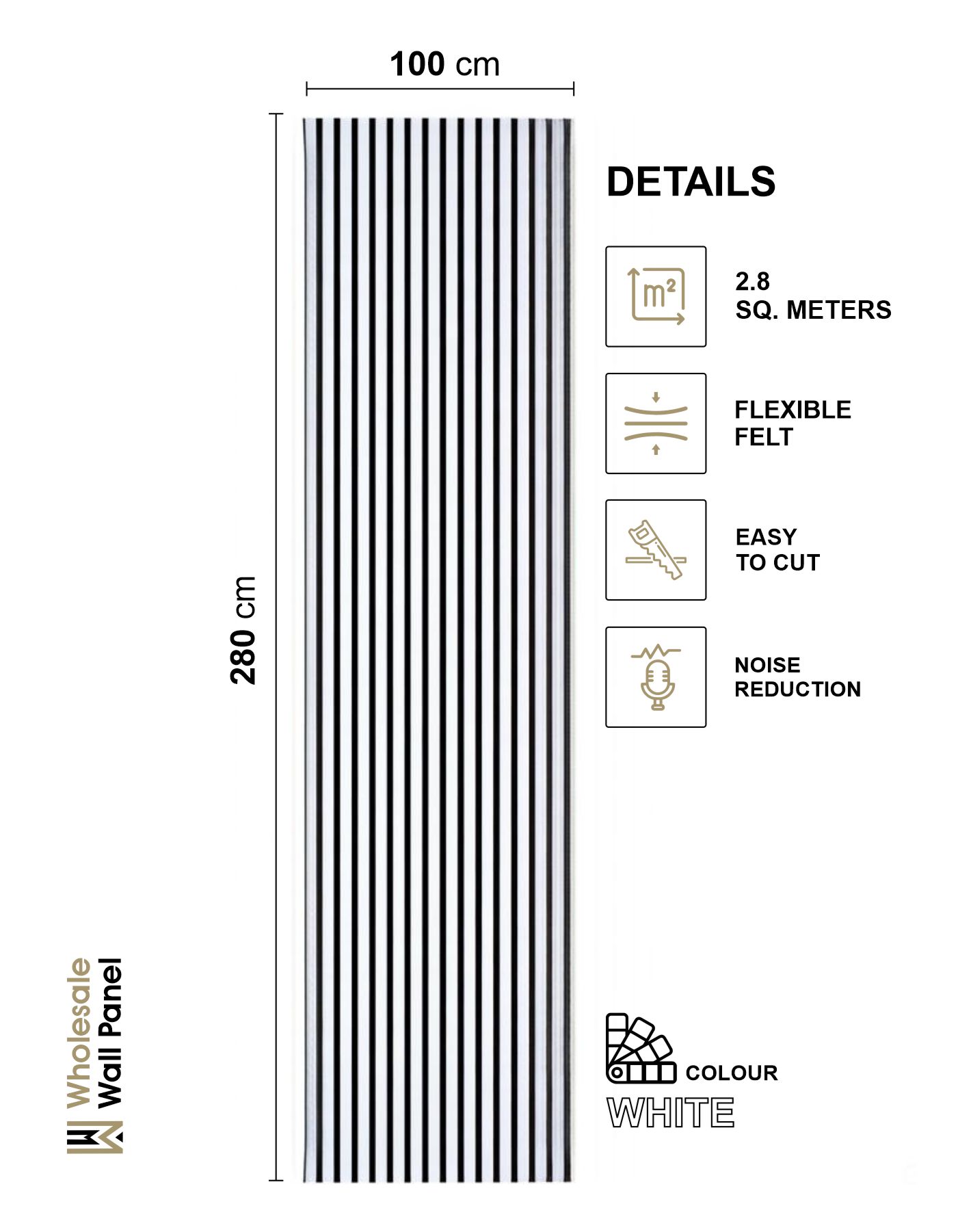 Acoustic Wall Panel White