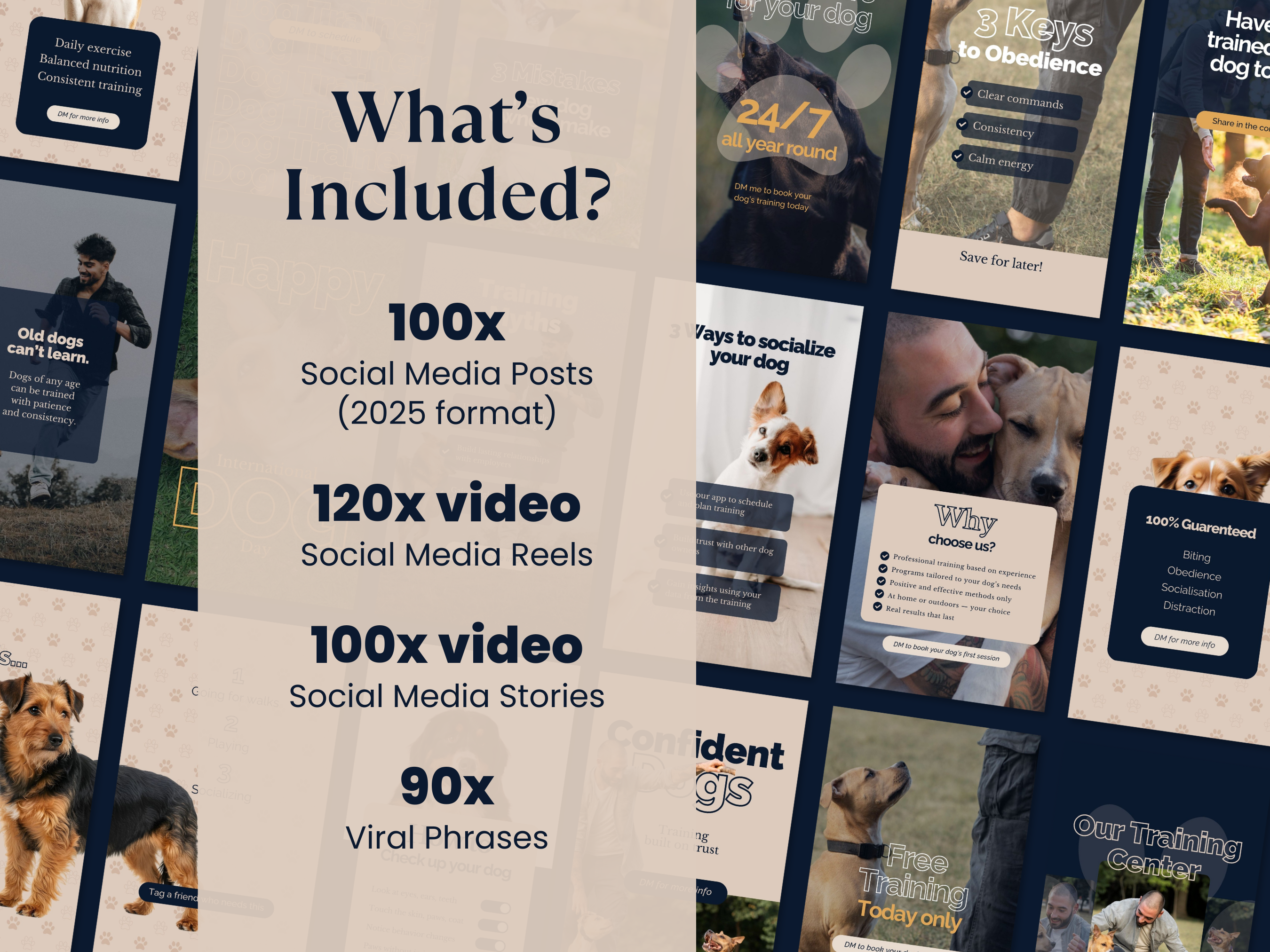 400+ Dog Trainer Social Media Pack