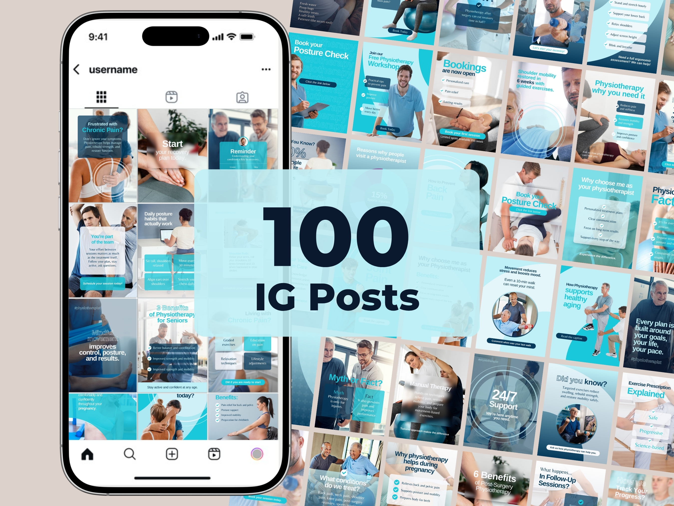 Physiotherapy Social Media Video Templates Pack