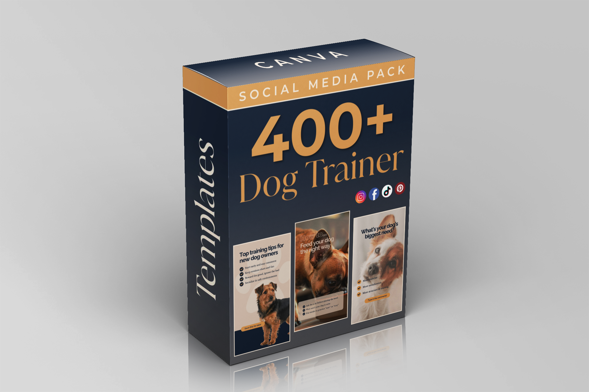 400+ Dog Trainer Social Media Pack