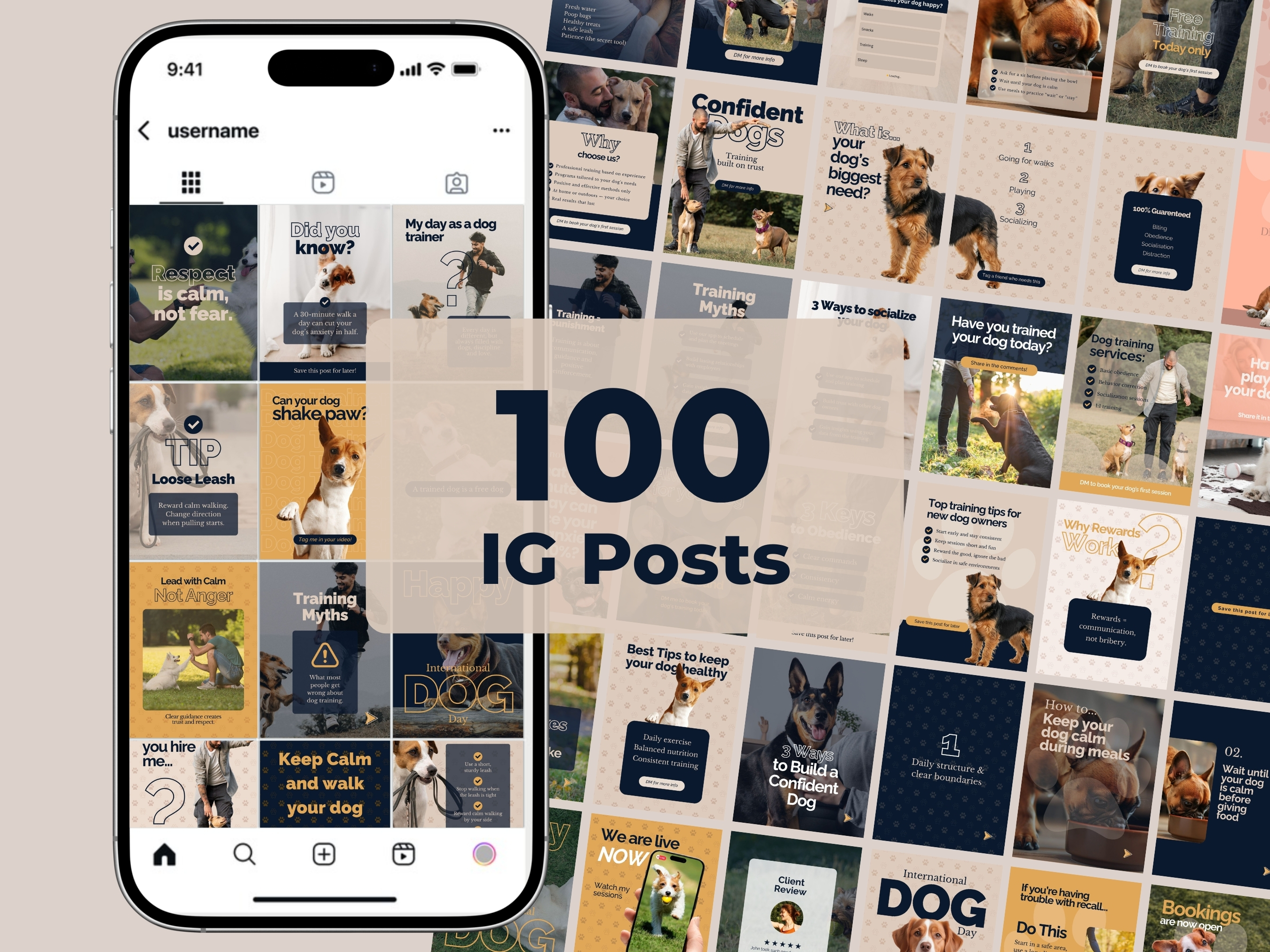 400+ Dog Trainer Social Media Pack