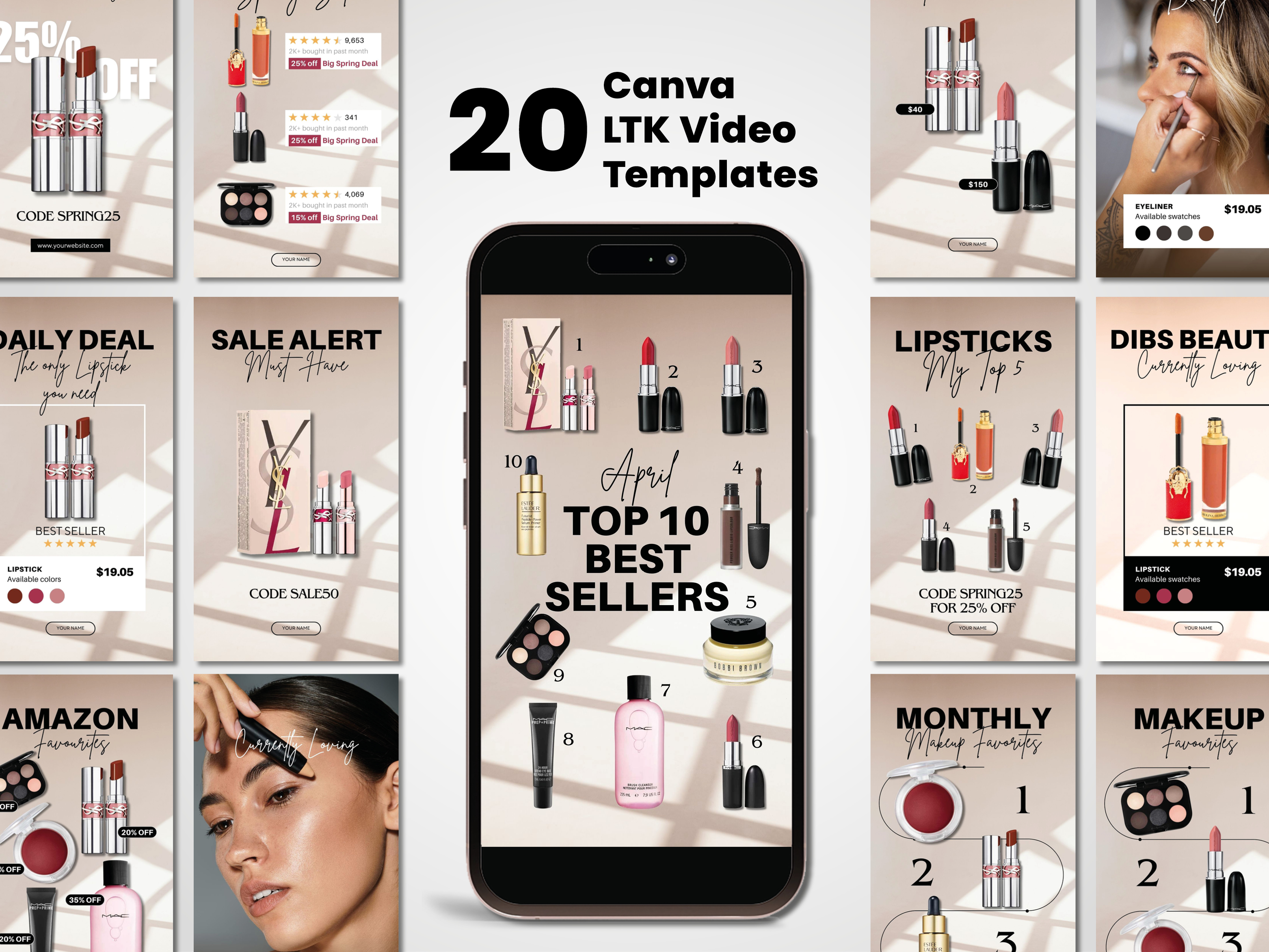 Influencer Video Templates – Beauty Products