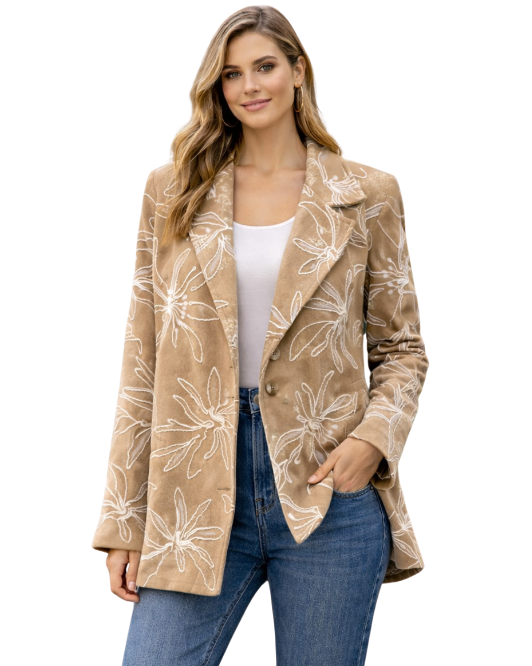 Blazer Marrone Ricamato