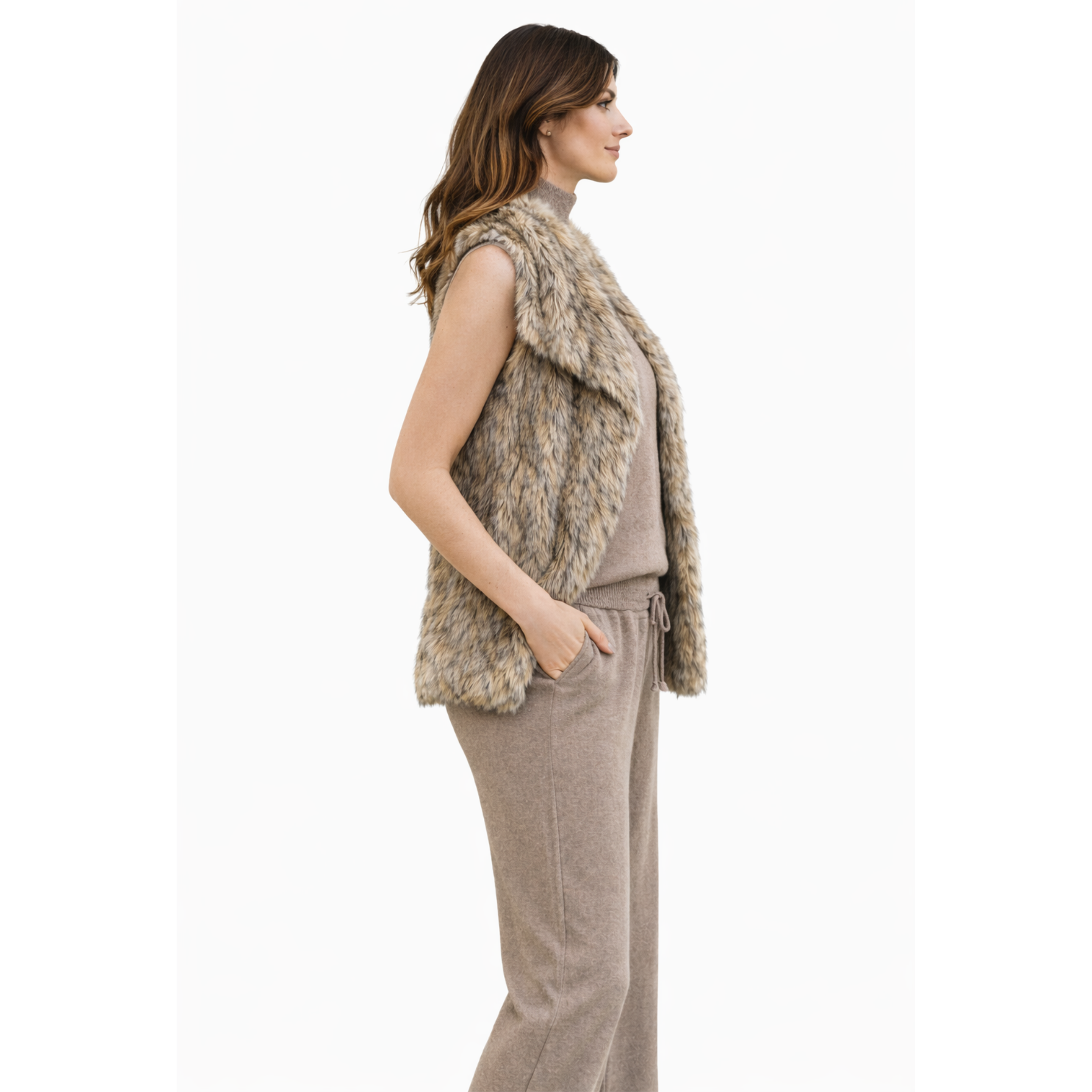 Gilet in ecopelliccia